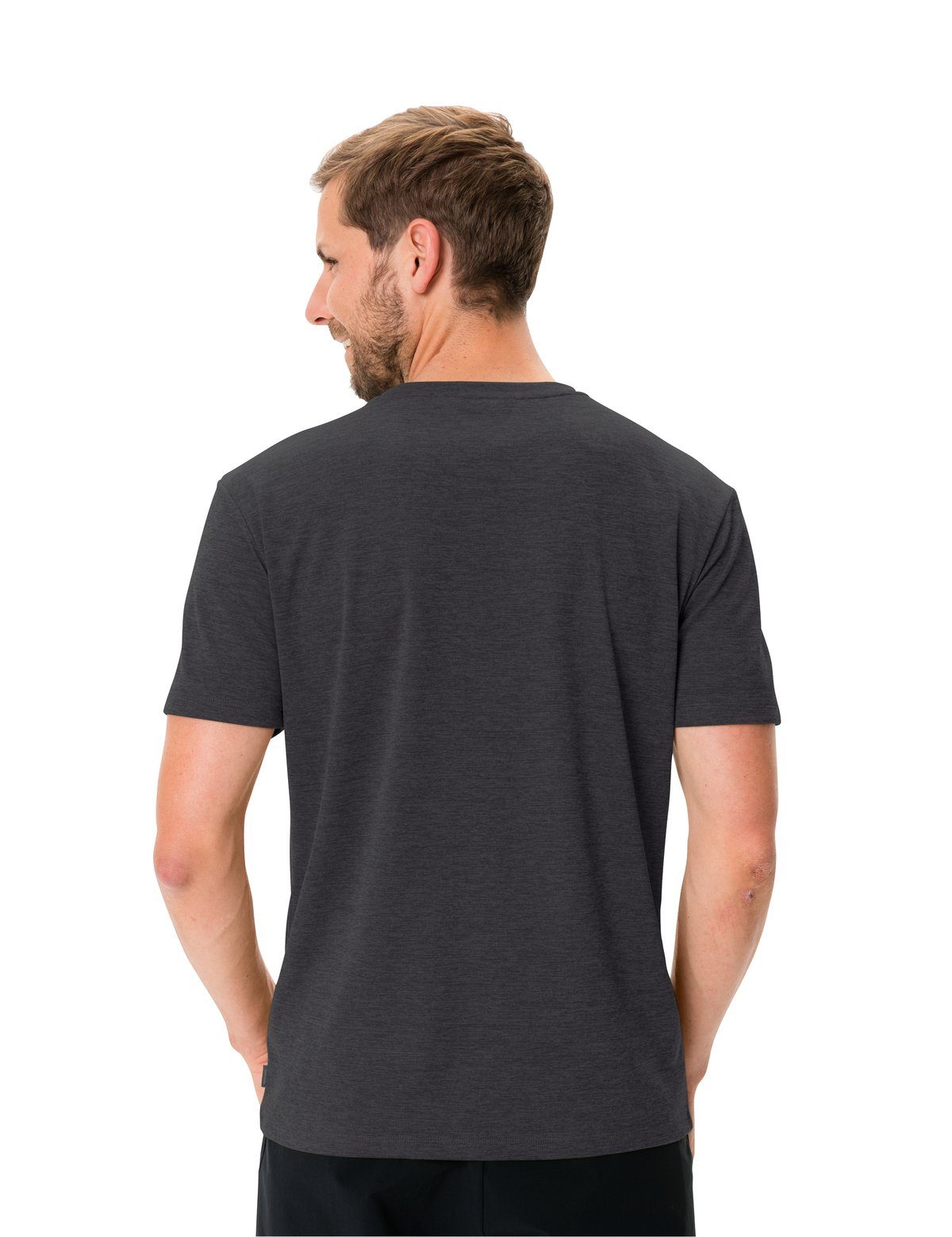 VAUDE Grüner Knopf black (1-tlg) Men's Essential T-Shirt T-Shirt