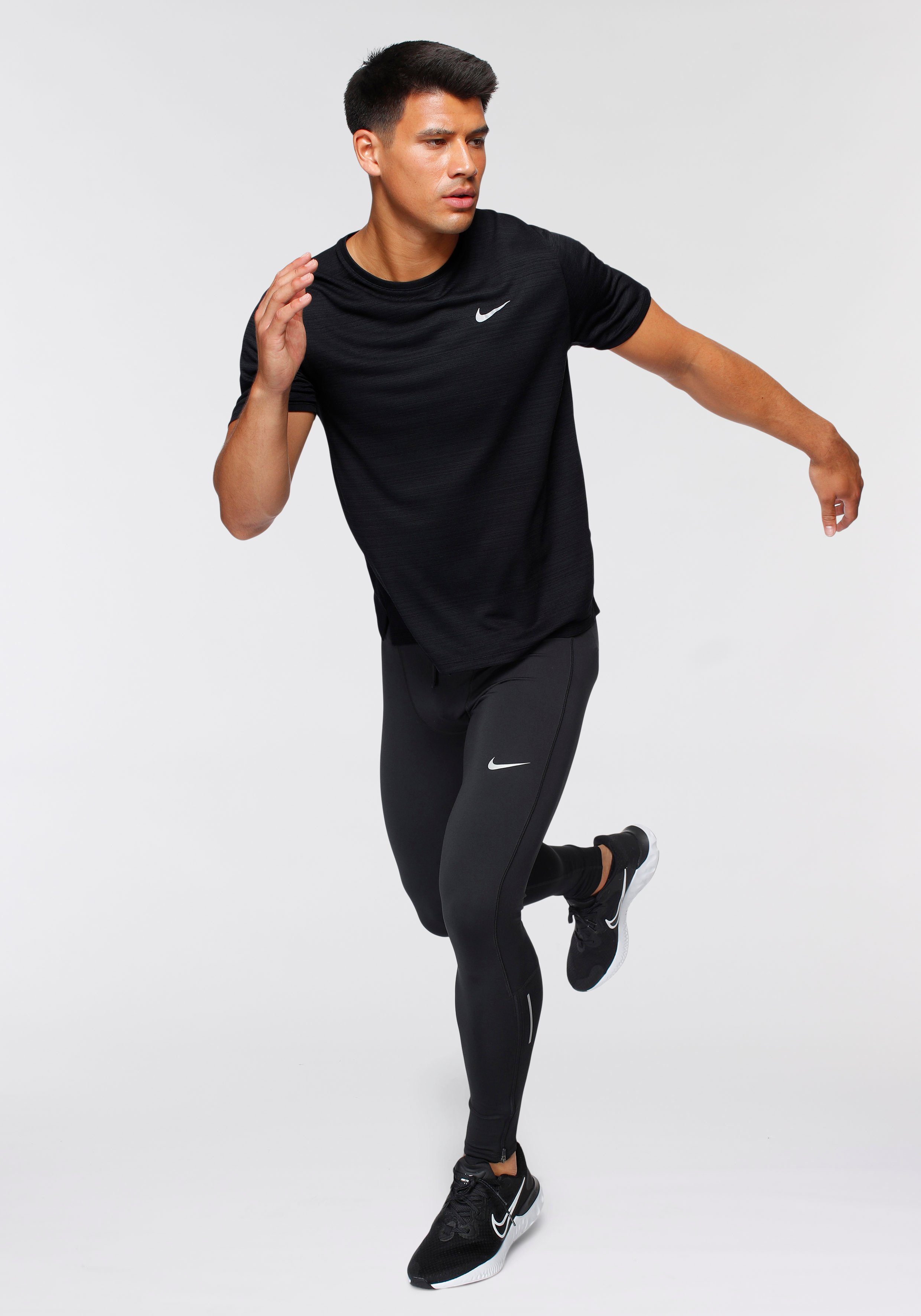 Challenger Nike Lauftights Men's Tights Running schwarz Dri-FIT