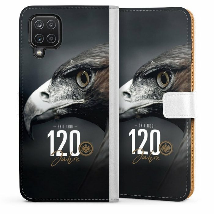 DeinDesign Handyhülle Eintracht Frankfurt Offizielles Lizenzprodukt 120 Jahre Samsung Galaxy A12 Hülle Handy Flip Case Wallet Cover