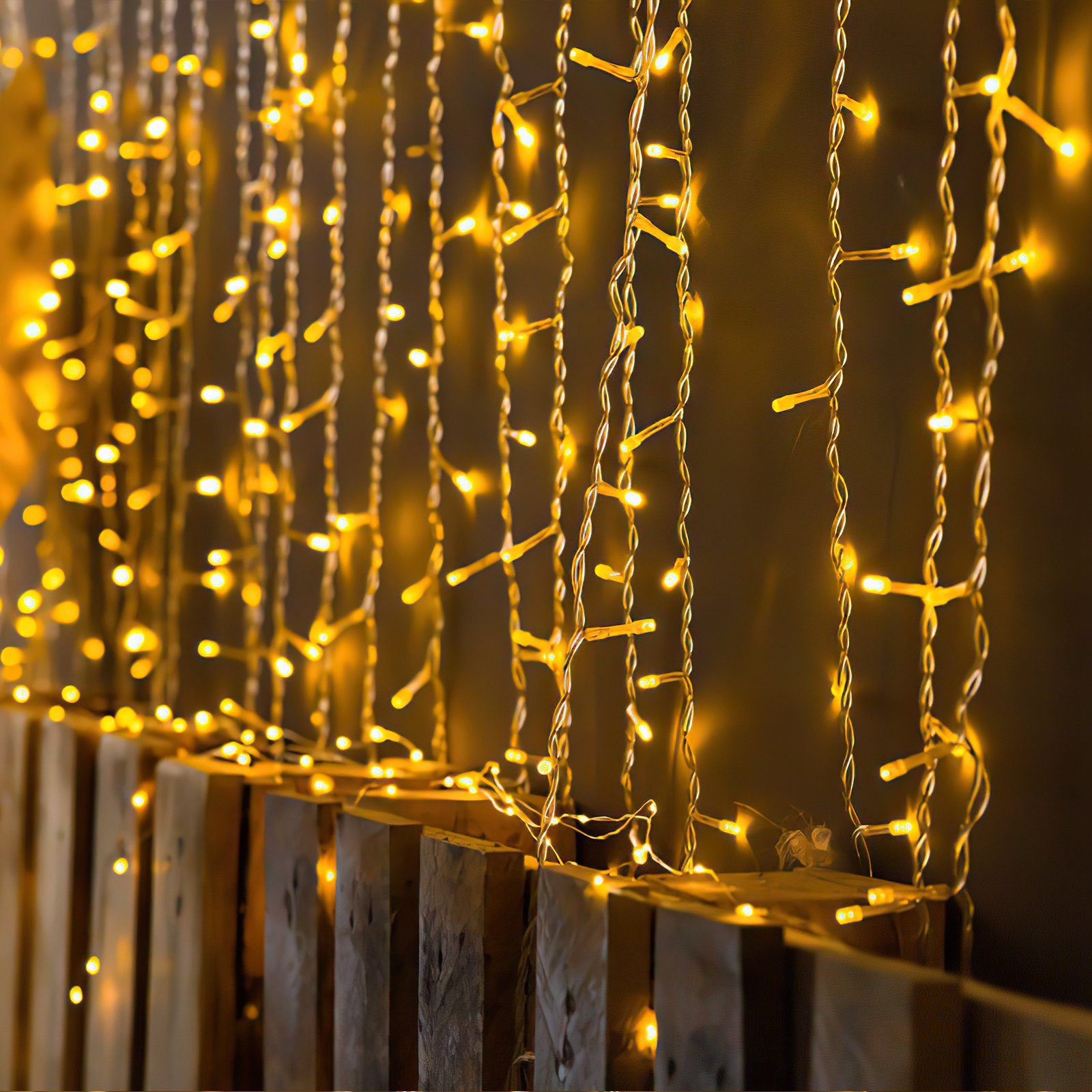 Gimisgu LED-Lichterkette 10-200m LED Lichterkette Weihnachten Beleuchtung Wasserdicht warmweiß Außen Deko IP44, Innen