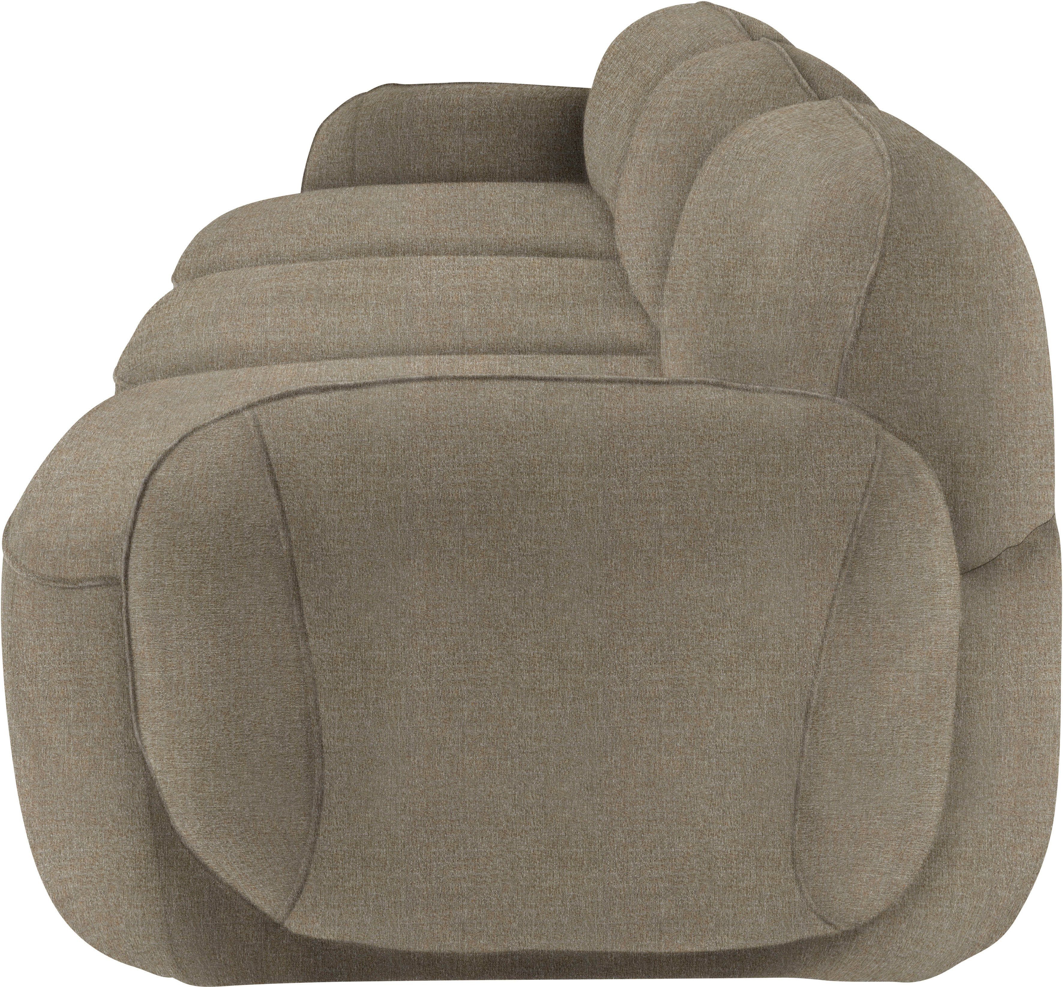 furninova 3,5-Sitzer Memoryschaum, Design durch skandinavischen Bubble, komfortabel im