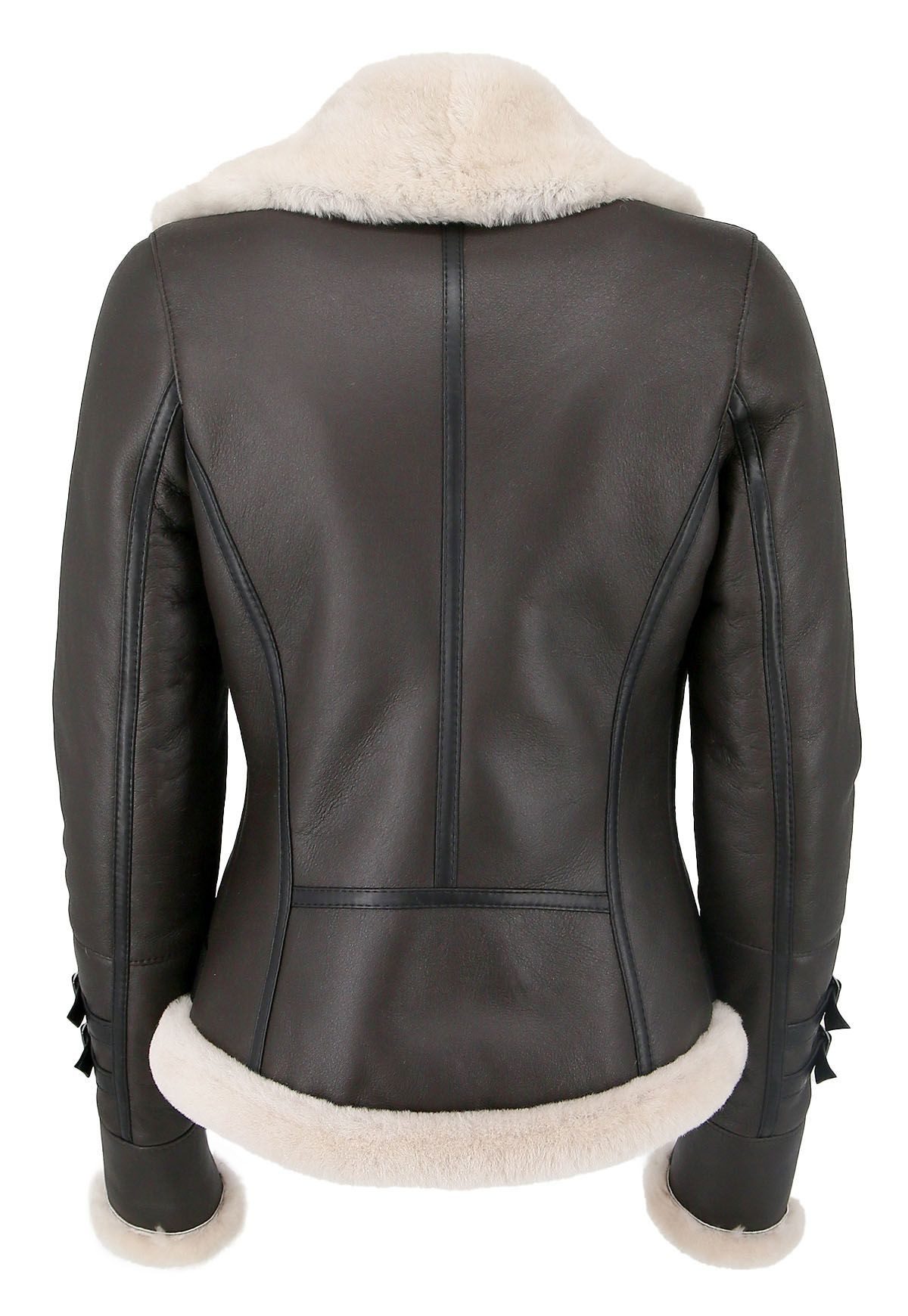 Hollert Winterjacke Lammfelljacke Melli Beese Espresso günstig online kaufen