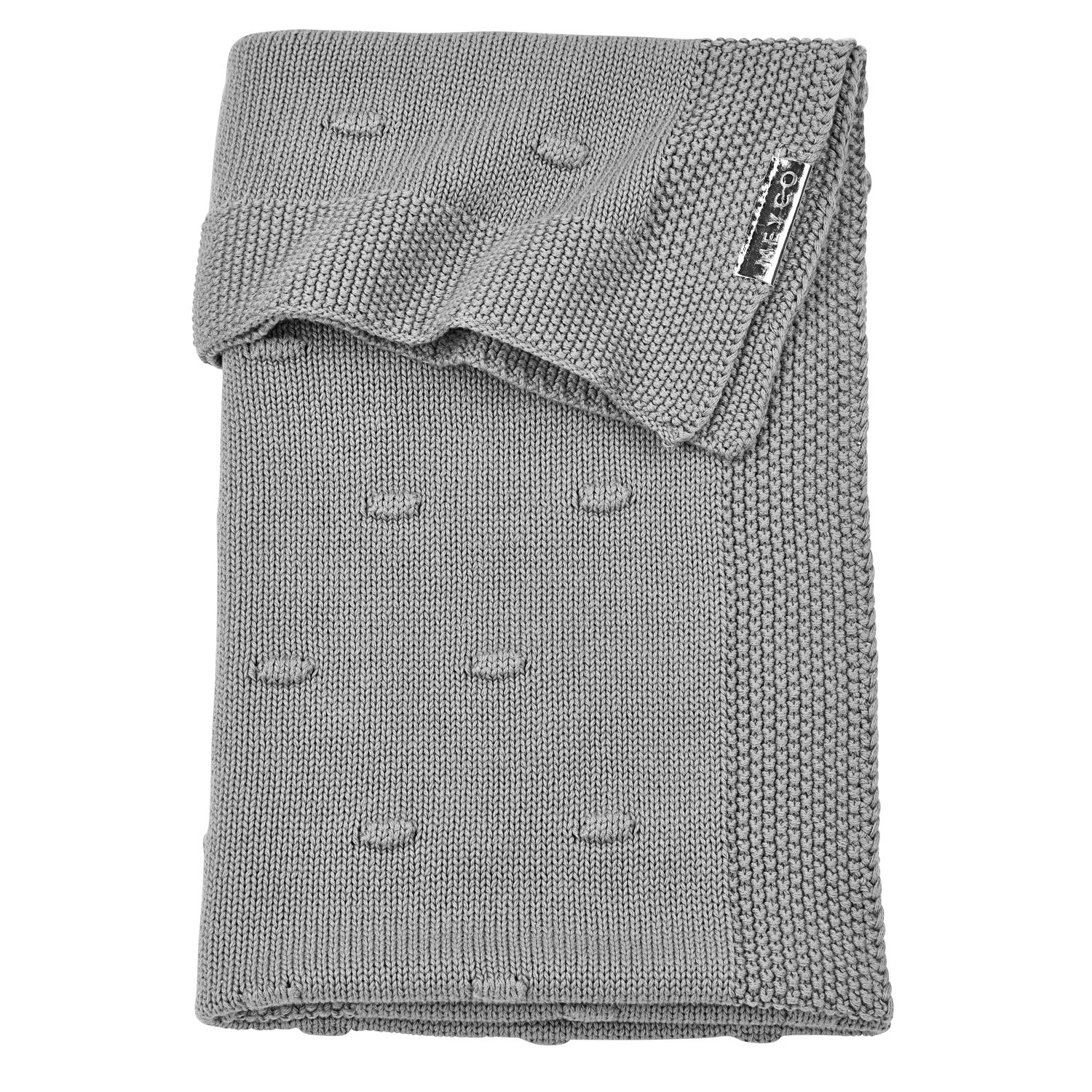 Babydecke 116 Grey, Meyco Baby, 75x100cm günstig online kaufen