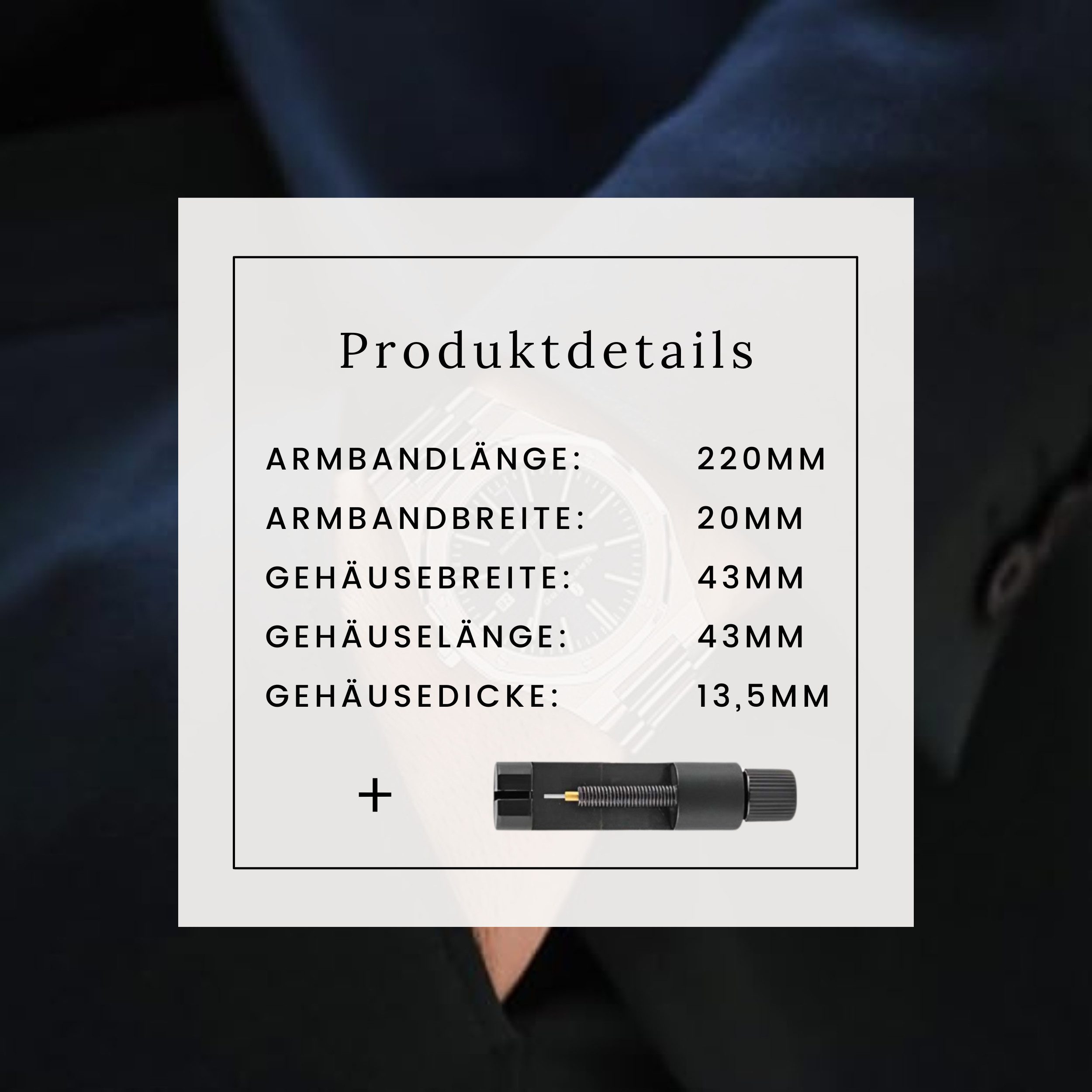 S&T Design Quarzuhr Iced Out Uhr Armbanduhr Herrenuhr Achteckig Diamant, (inkl. Armbandkürzer), Lederuhrenbox), Achteckig, Edelstahl, Diamantzirkonia, Wasserdicht 3Bar