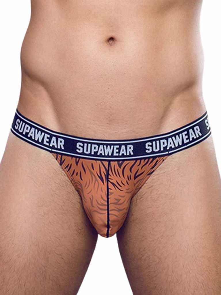 String Supawear POW Thong Underwear Grizzly Bear