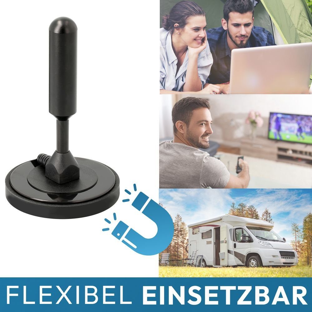 VSG24 DVBT2 HDTV Antenne ADVANCED HD ALU-Kern für max. DVB-T2 Signalqualität Innenantenne (DVBT2 HD), 1058