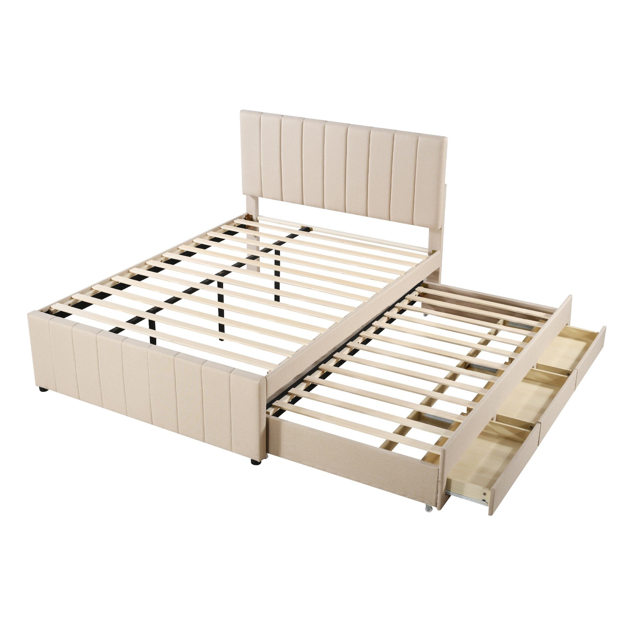 BlingBin Polsterbett Jugendbett mit Ausziehbett und günstig online kaufen