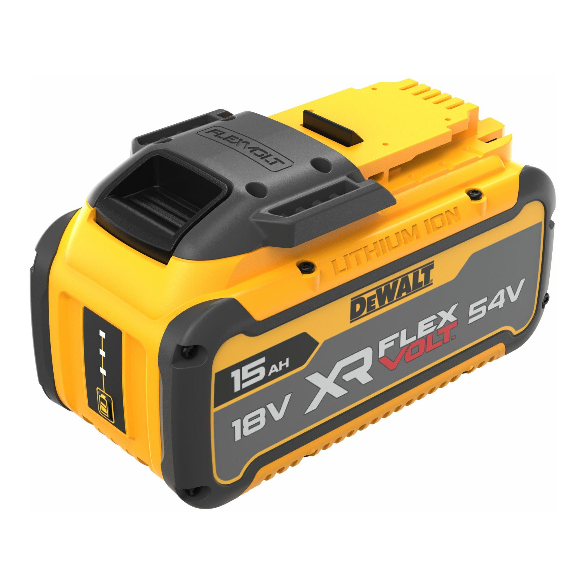 DeWalt DEWALT 54 / 18 Volt Li-Ion Akku mit 270 Wh bzw. mit bis zu 15 Ah DCB54 Akkupacks