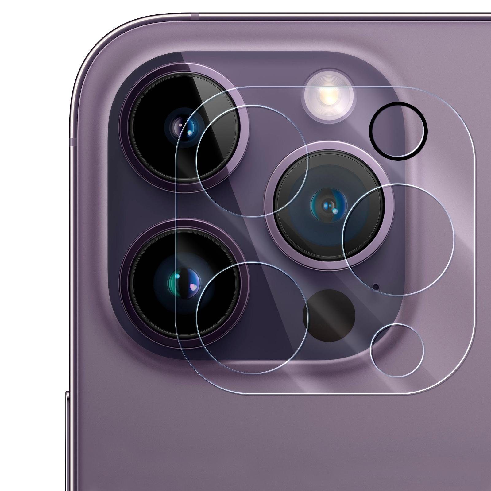 Numerva Schutzfolie Kamera Schutzglas für Apple iPhone 14 Pro Max, (Packung, 1x Kamera Linsen Schutz), Linsen Schutz Camera Schutz Glas Folie