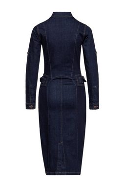 QueenKerosin Jeanskleid (1-tlg) im Workwear-Style