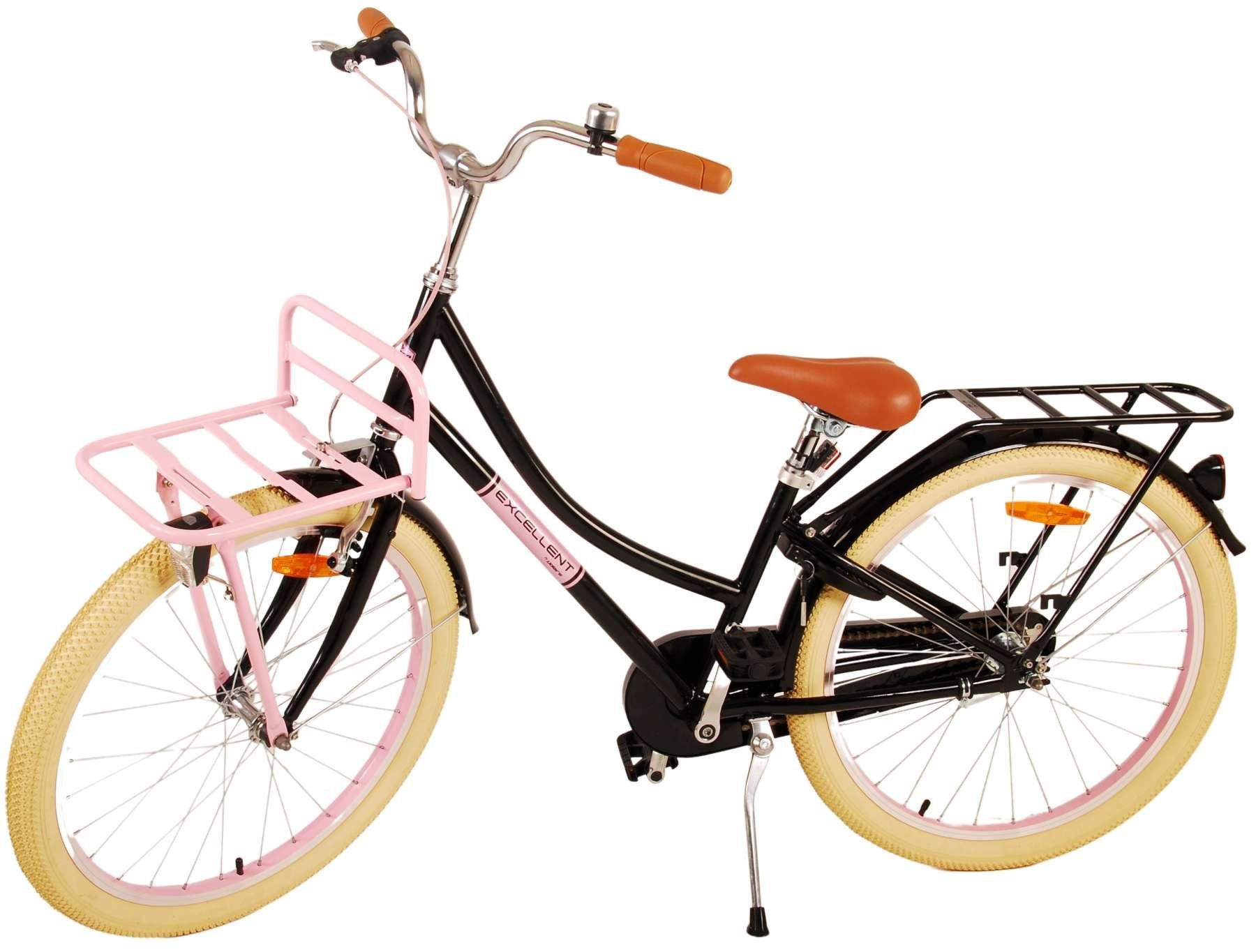 TPFSports Kinderfahrrad Volare Excellent 24 Zoll mit Rücktritt + Handbremse, 1 Gang, (Mädchen Fahrrad - Rutschfeste Sicherheitsgriffe), Kinder Fahrrad 24 Zoll mit Ständer Laufrad Mädchen Kinderrad