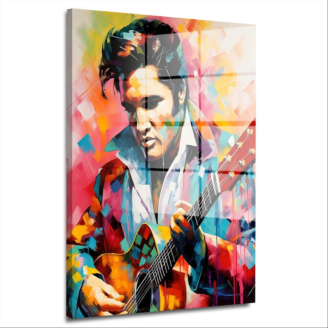 Acrylglasbild Rock ’n’ Roll Pop Art Acrylglas Wandbild Bild Wanddeko Wohnzimmer XL