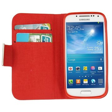 König Design Handyhülle Samsung Galaxy S4 Mini, Samsung Galaxy S4 Mini Handyhülle Backcover Rot