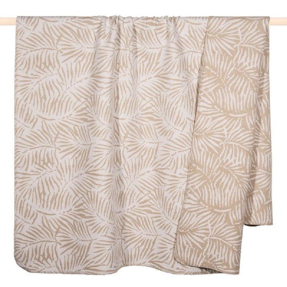 Wohndecke Decke Leaf Palmwedel Sand PAD (150x200cm)