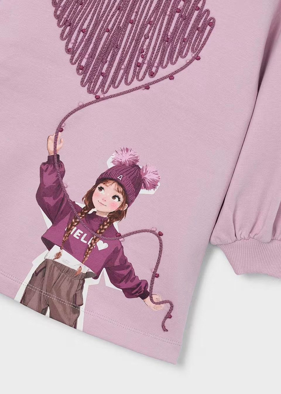 Mayoral Sweatkleid Mayoral Mädchen Sweatkleid Rosa – (491416)