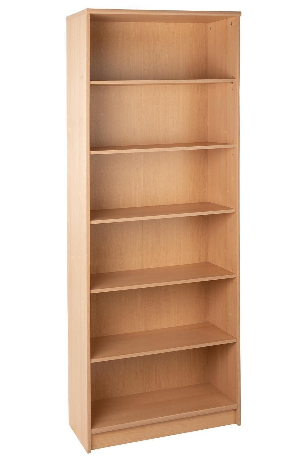Regal Bücherregal OPTIMUS, B 72 cm, H 198 cm, braun., 1-tlg., Buchedekor, 5 Einlegeböden, für handelsübliche Ordner geeignet