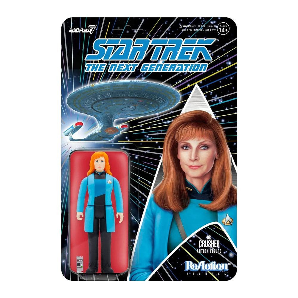 Super7 Actionfigur Star Trek: The Next Generation Dr. Crusher 3 3/4-Inch ReAction Actionf