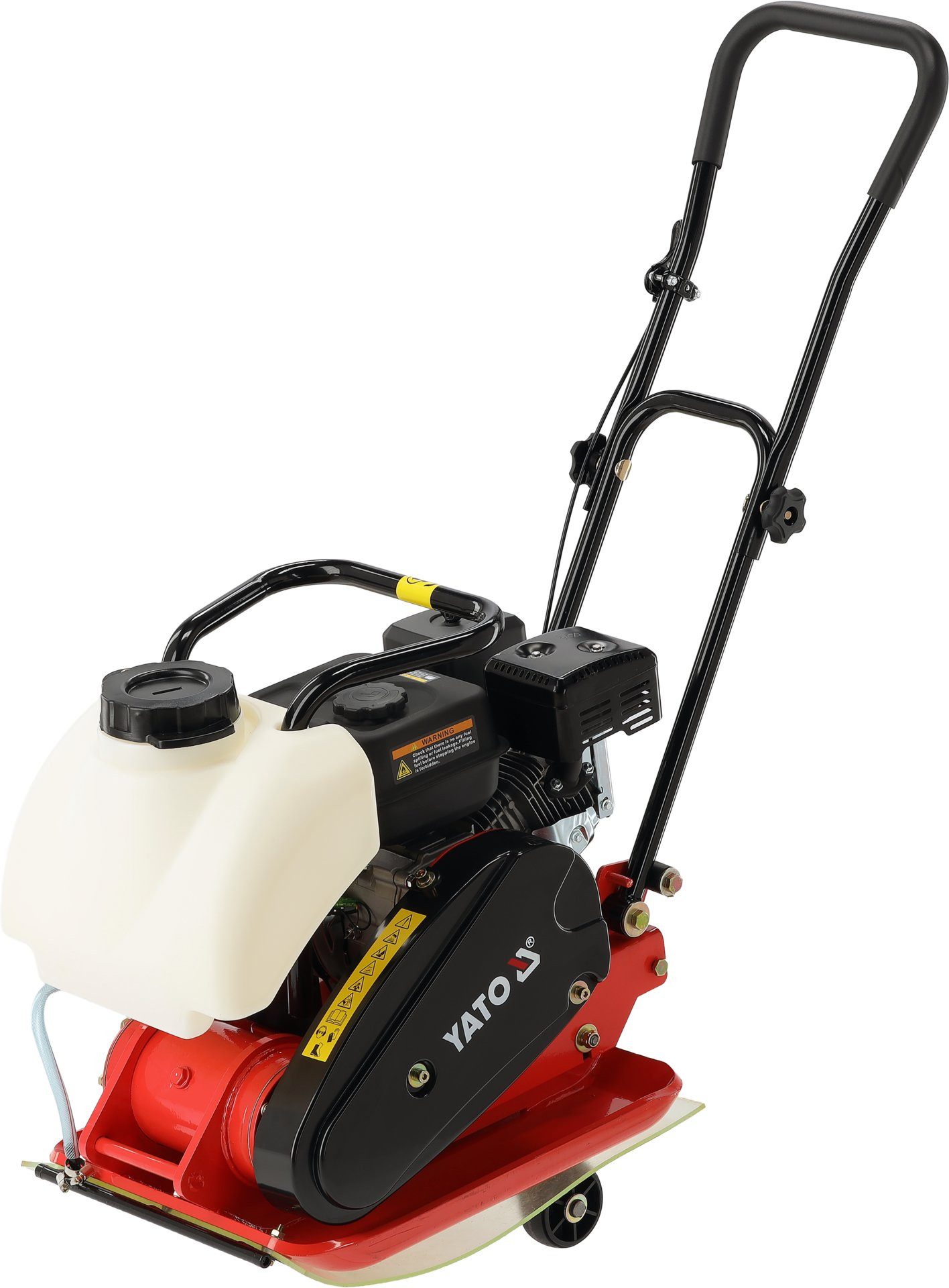 Yato Rüttelplatte Rüttelplatte mit Loncin 6,5 PS Motor und Gummimatte 540 x 420 mm, Rüttelplatte mit Loncin 6,5 PS Motor und Gummimatte 540 x 420 mm, Stabil
