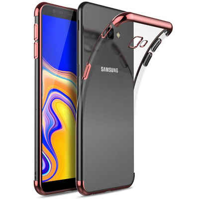 CoolGadget Handyhülle Slim Case Farbrand für Samsung Galaxy J4 Plus 6 Zoll, Hülle Silikon Cover für Samsung J4+ Schutzhülle