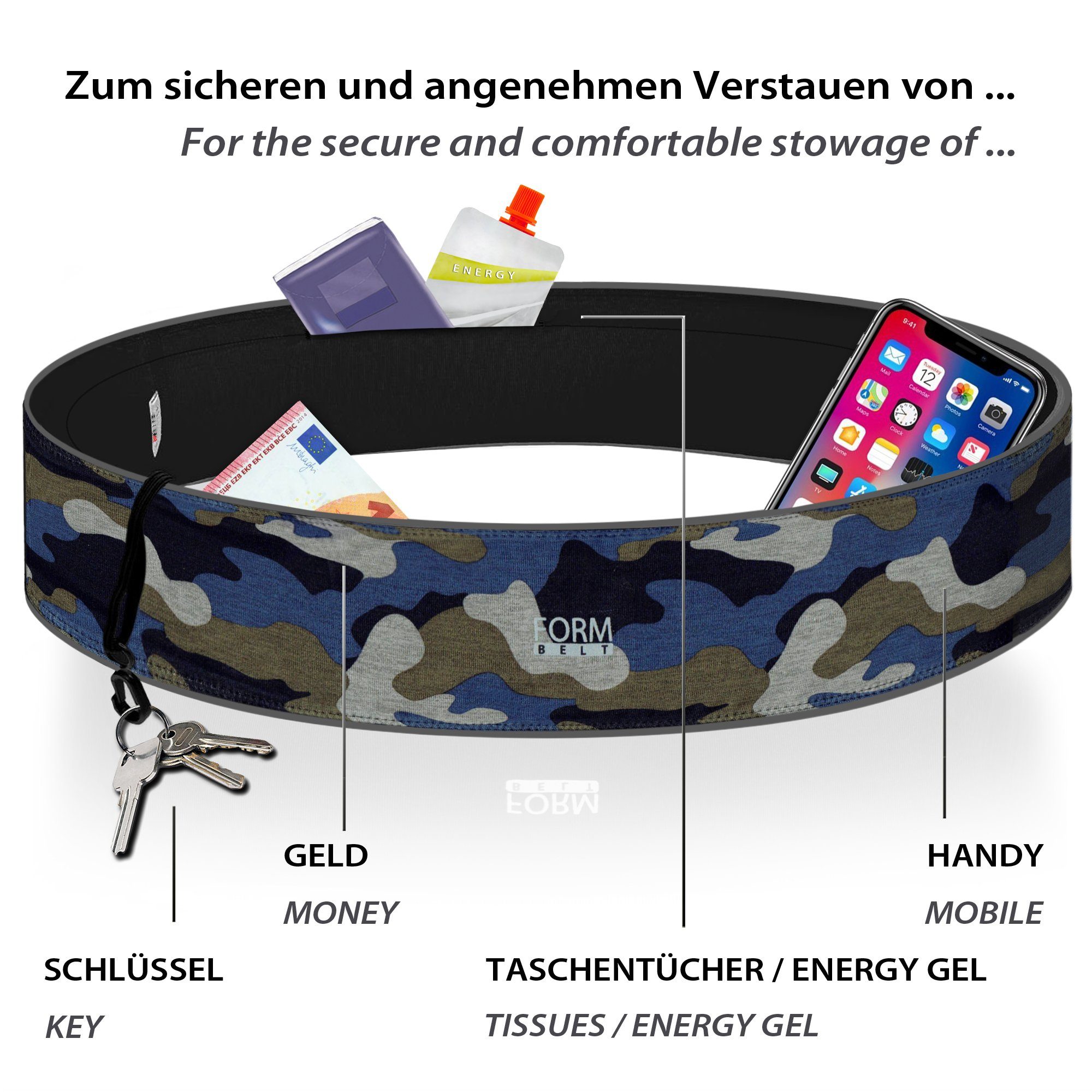 Formbelt Laufgürtel Laufgürtel zum Jogging Marathon Sportlaufgürtel Bauchtasche Lauftasche Laufgürtel zum Jogging Marathon Sportlaufgürtel Bauchtasche Lauftasche