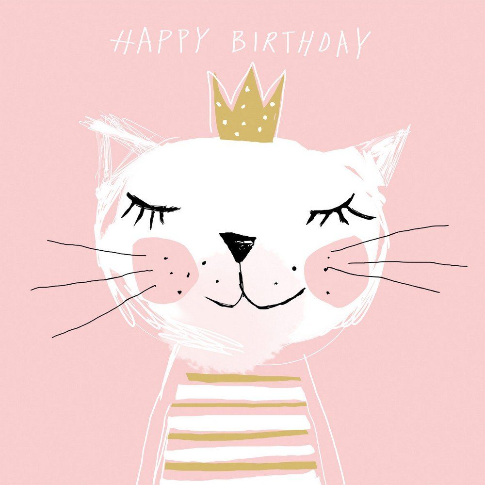 PPD Papierserviette 20 Servietten Happy Birthday Princess 33x33cm, (20 St)