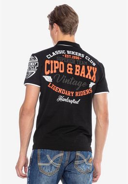 Cipo & Baxx Poloshirt mit lässigen Prints