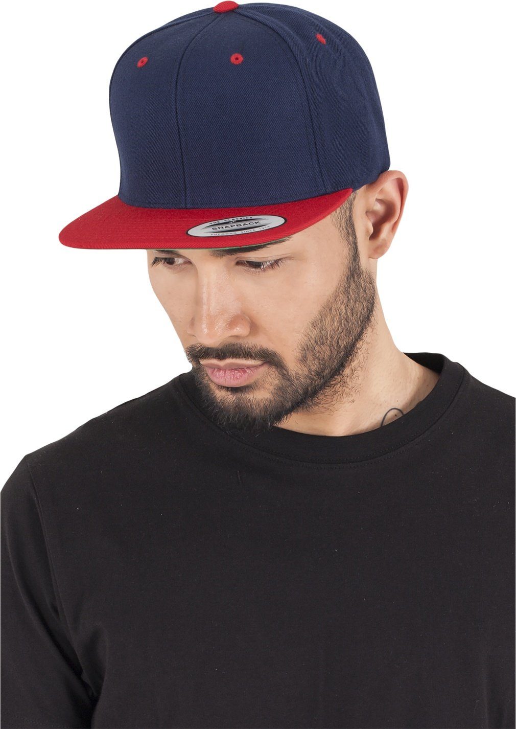 navy / red