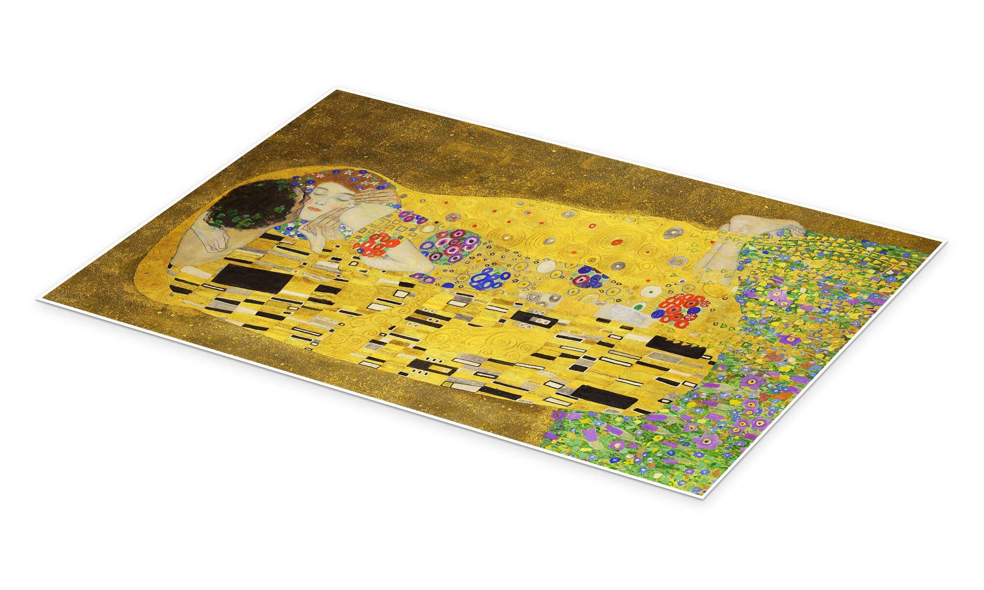 Posterlounge Wandbild Der Kuss (Detail), Gustav günstig online kaufen