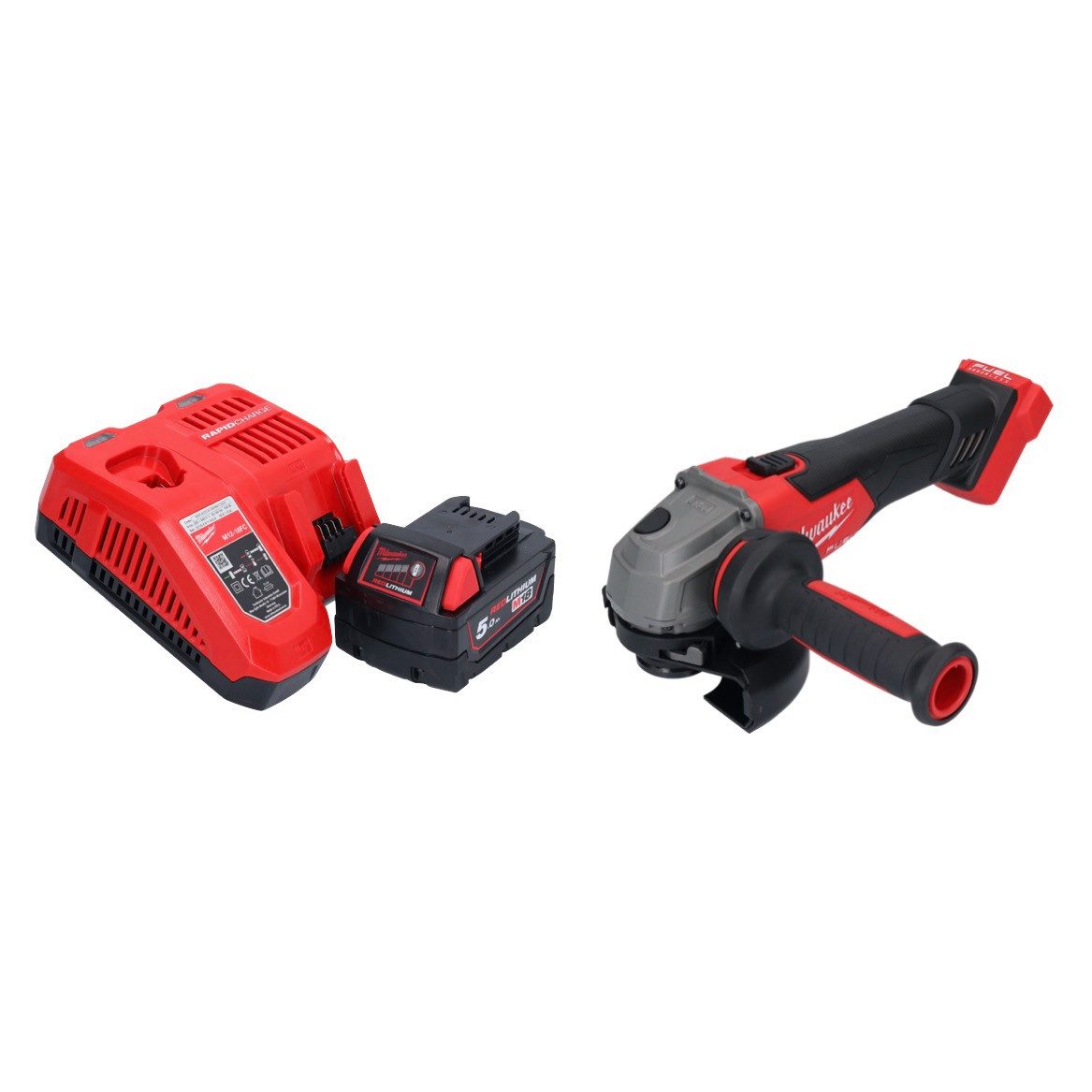 Milwaukee Akku-Winkelschleifer M18 FSAG125X-501 Akku Winkelschleifer 18 V 125 mm Brushless + 1x Akku