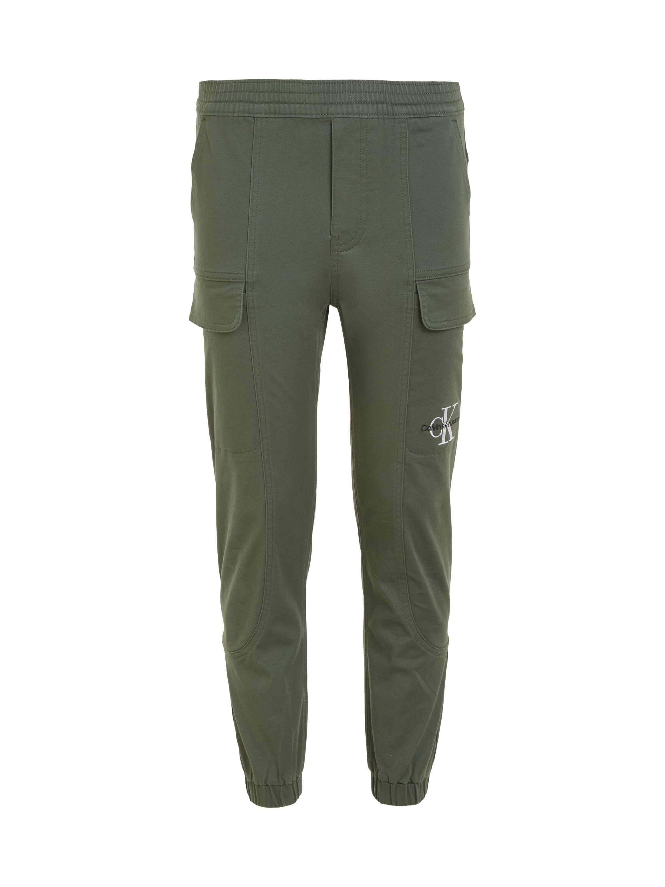 Logoprägung Klein SATEEN CARGO PANTS Calvin Cargohose mit Jeans Thyme