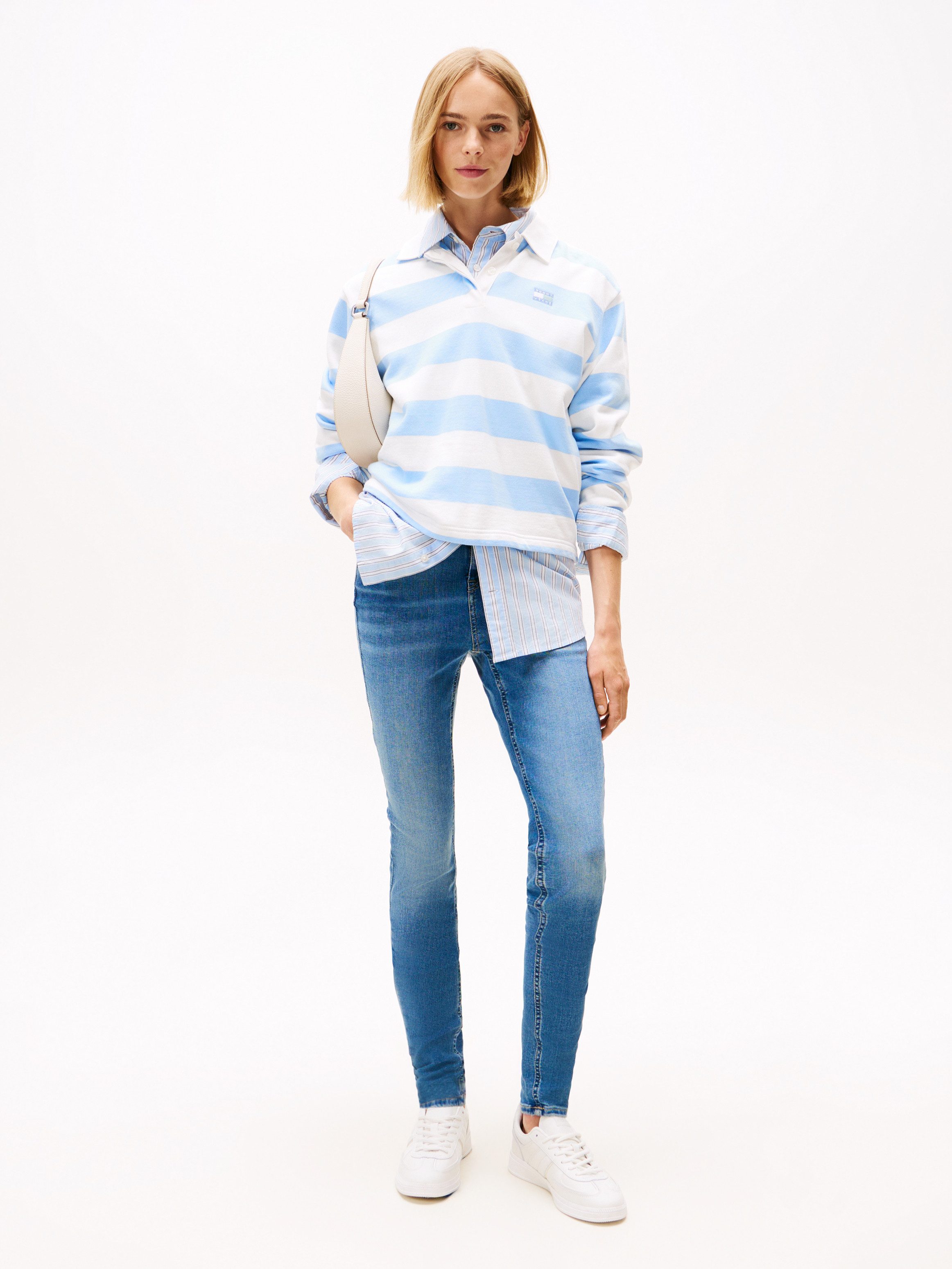 Tommy Jeans Skinny-fit-Jeans NORA MID RISE mit Waschung, Logo-Badge – Bild 4 von 5