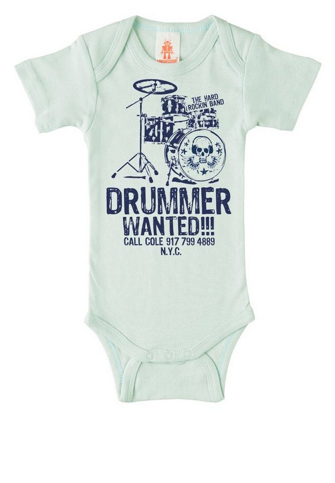 LOGOSHIRT Body mit Drummer Wanted-Frontdruck