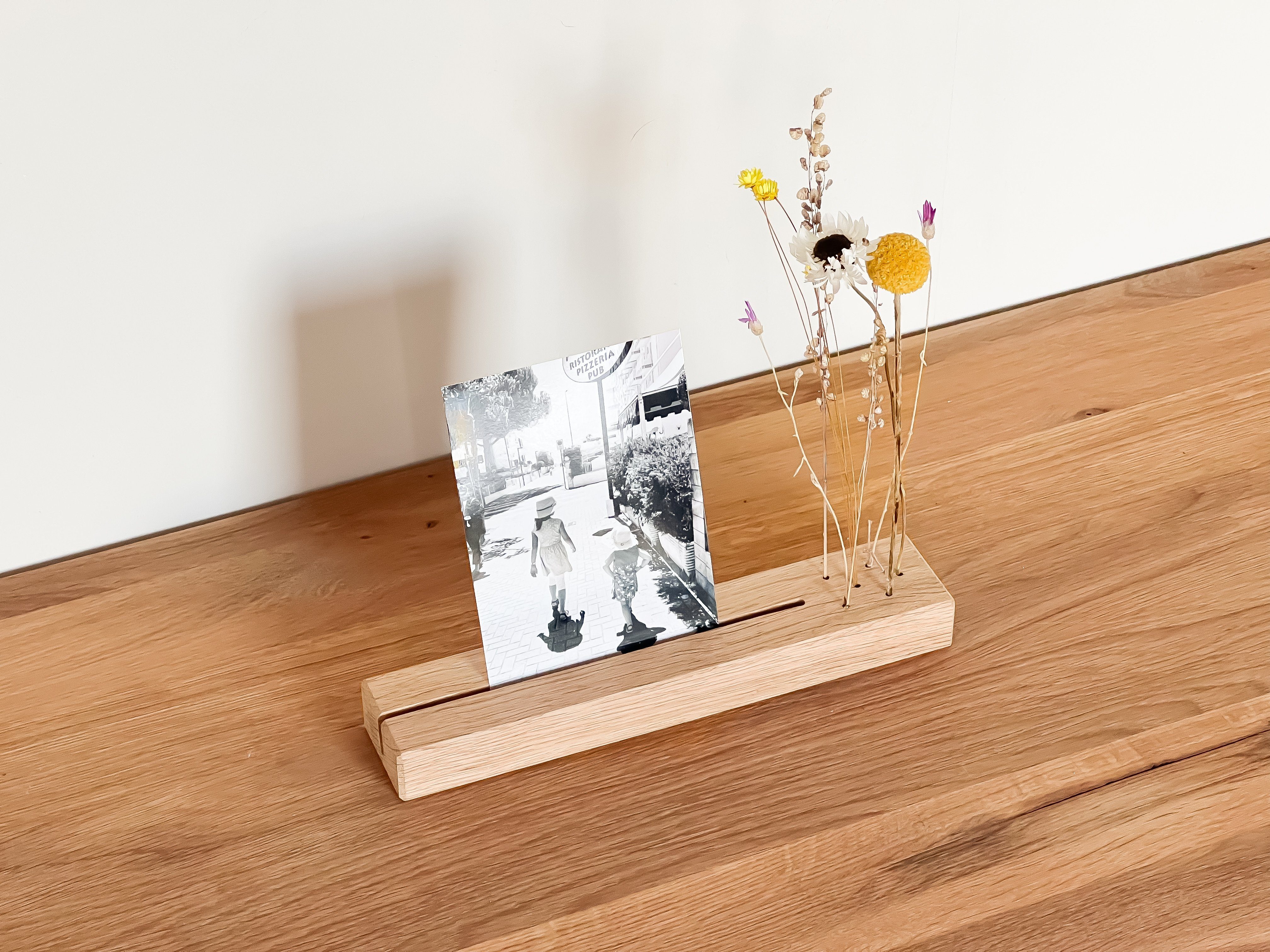FlowerBar by Trockenblumen-Manufaktur Bilderleiste FlowerBar Memories “SOMMERWIESE” mit Wandhalterung, für 1 Bilder (Set)
