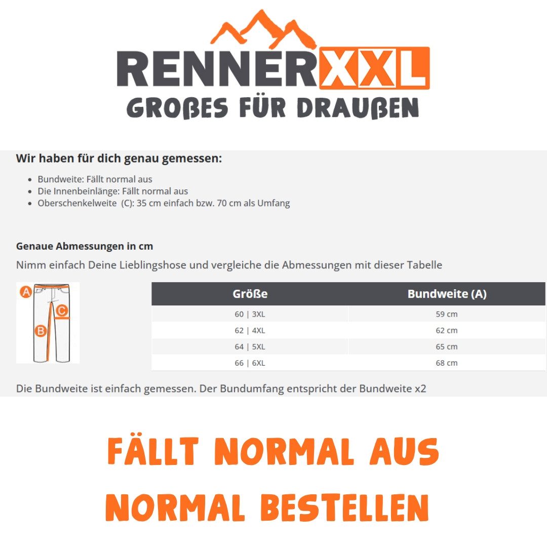 RennerXXL Skihose SnowKing Herren Übergrößen XXXL-6XL
