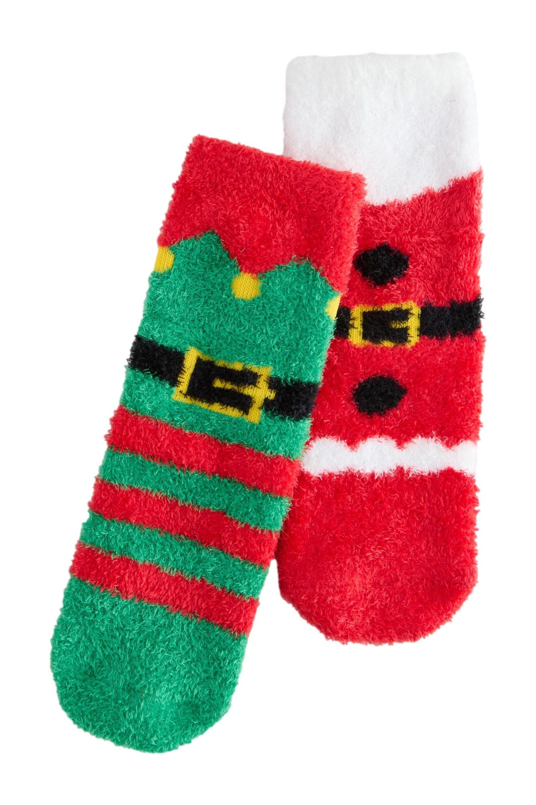 Next Kuschelsocken Kuschelige Weihnachtssocken, 2er-Pack (1-Paar)