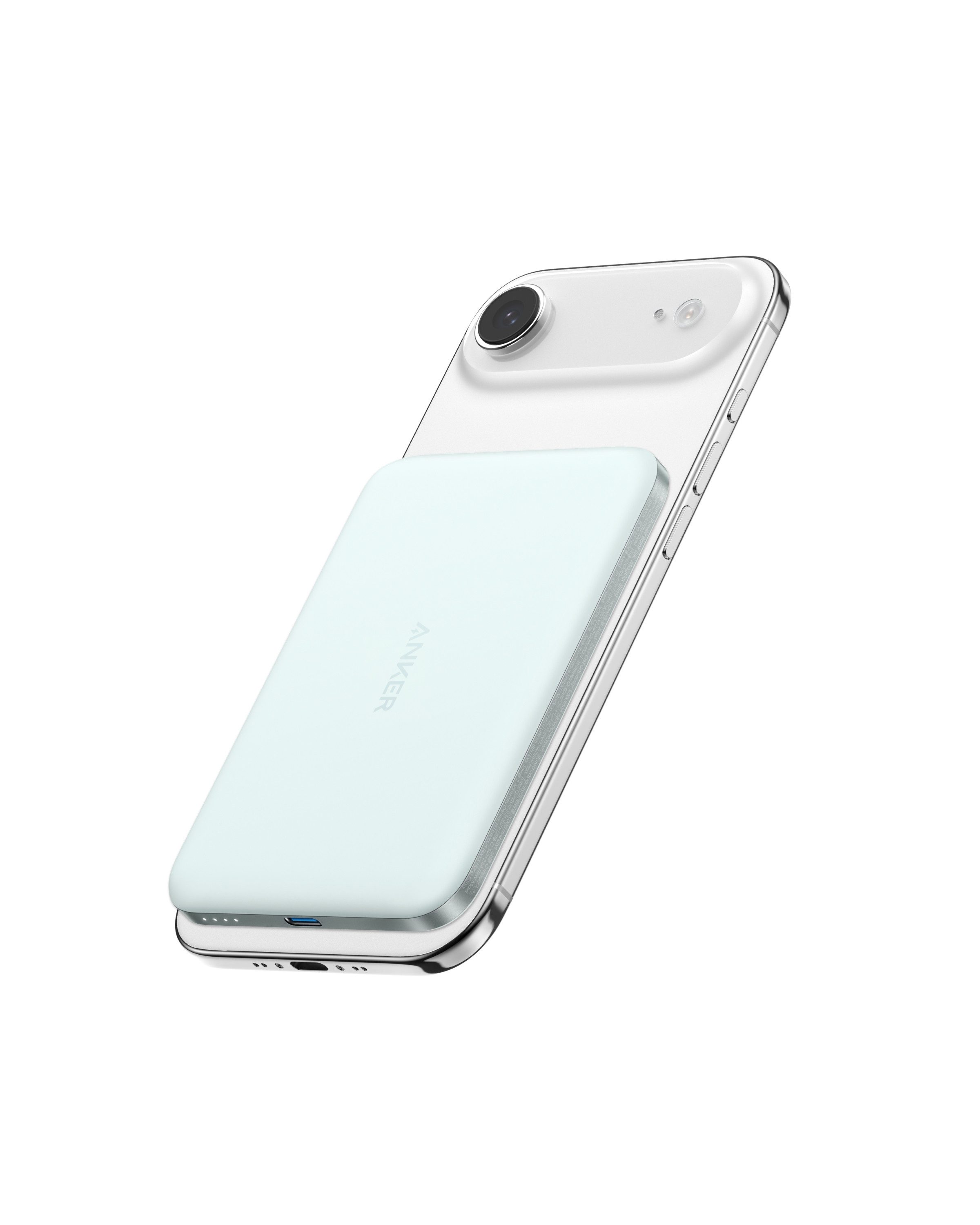 Anker Anker Nano Powerbank, Qi2-zertifiziert, 5000mAh Magnet- Powerbank 15W Max ultraschnelles Laden, MagSafe-kompatibel, tragbares Ladegerät 5000 mAh (5 V), Kabelloses Laden, für iPhone 17/16/15/14/13