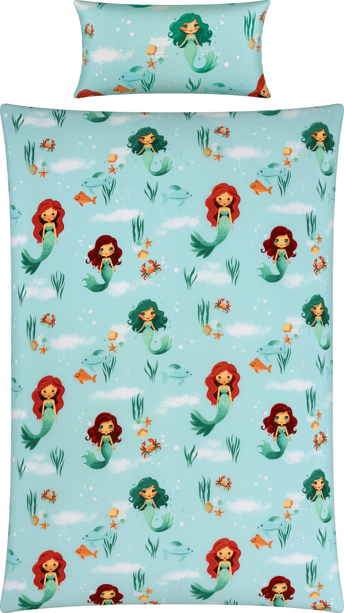 REDBEST Kinderbettwäsche Kinder-Bettwäsche, Renforcé, Renforcé Motiv: Meerj günstig online kaufen