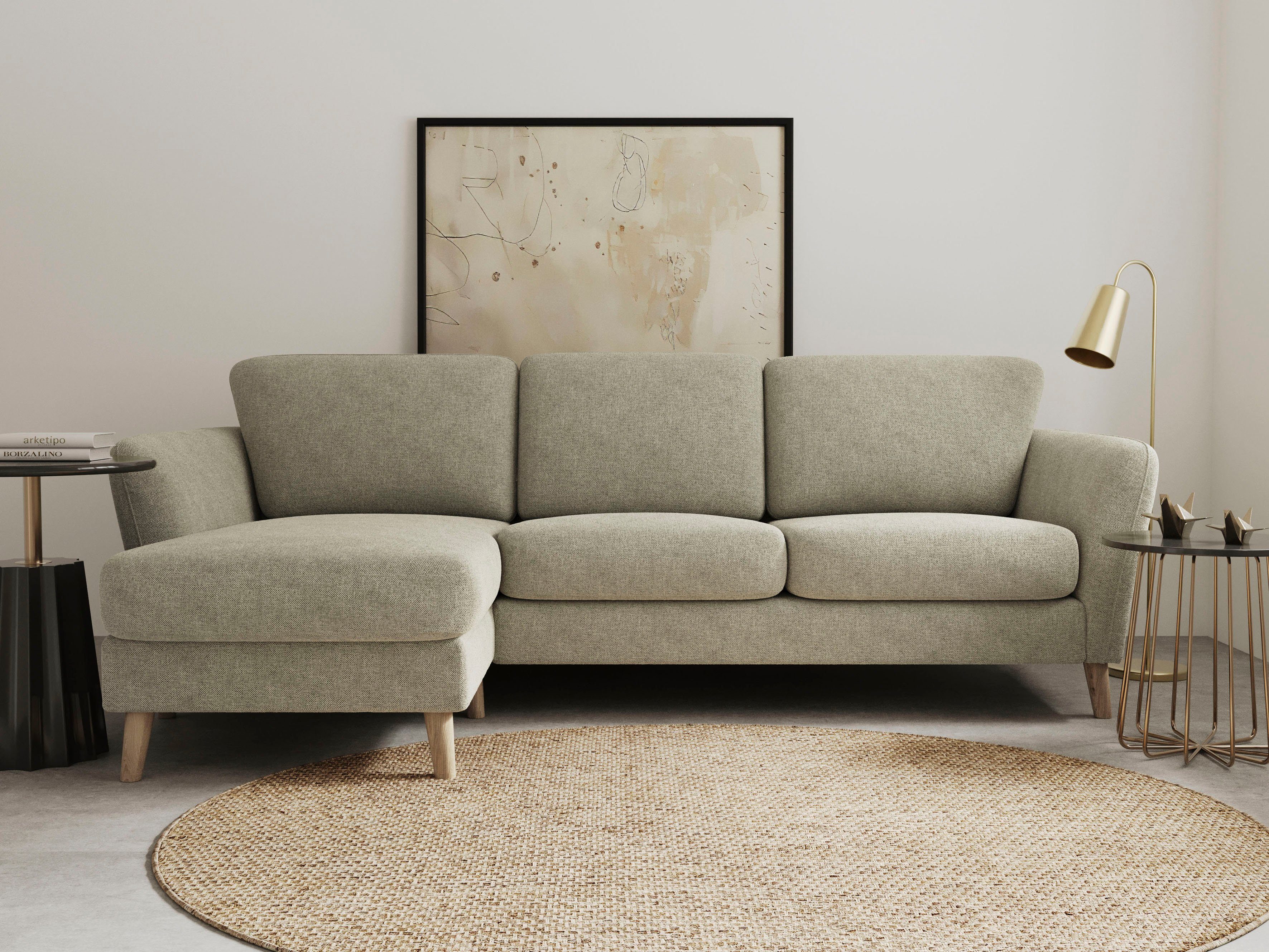 Home affaire Ecksofa MARSEILLE (242/152cm),L-Form, Rec. günstig online kaufen