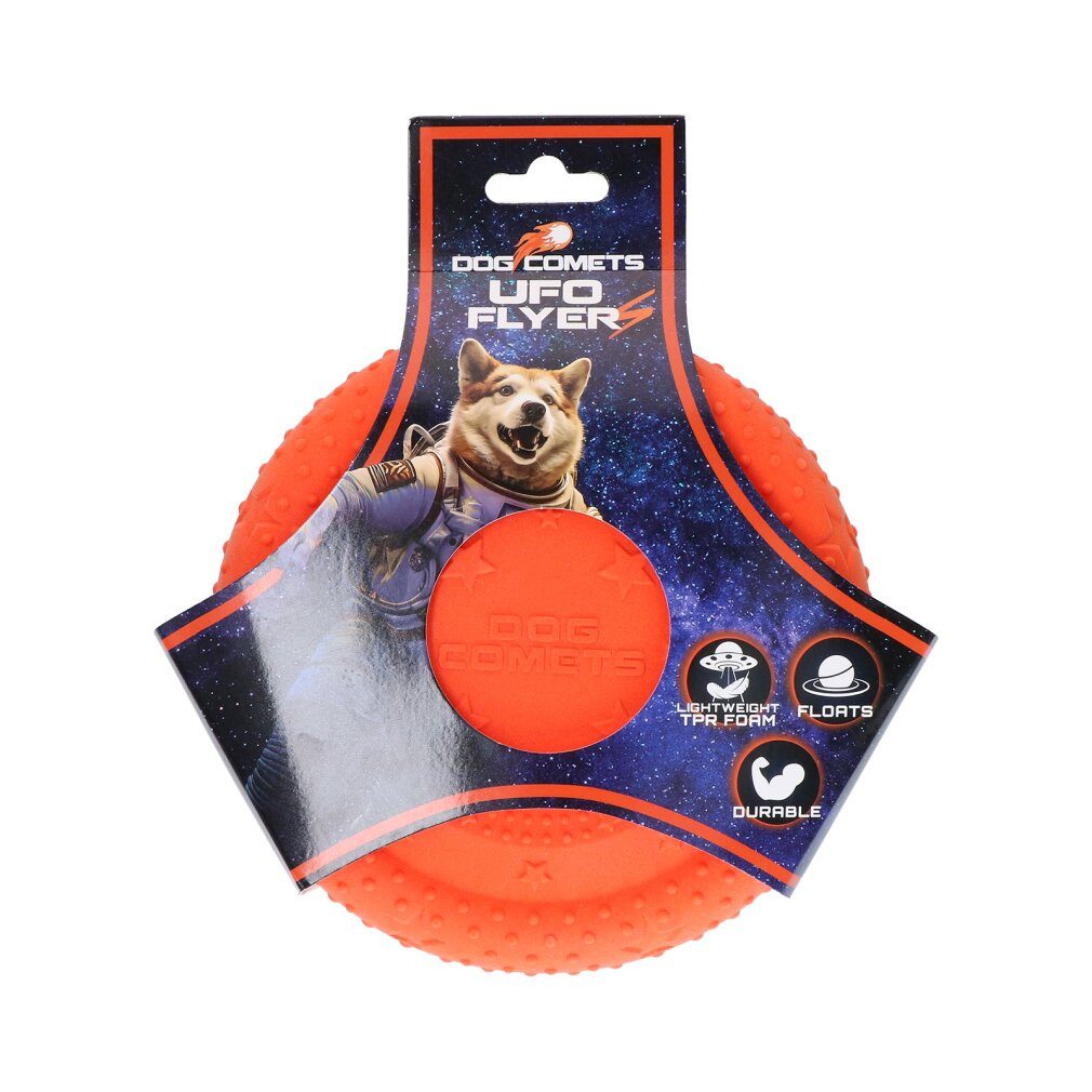 Dog Comets Tierquietschie UFO Flyer Orange S