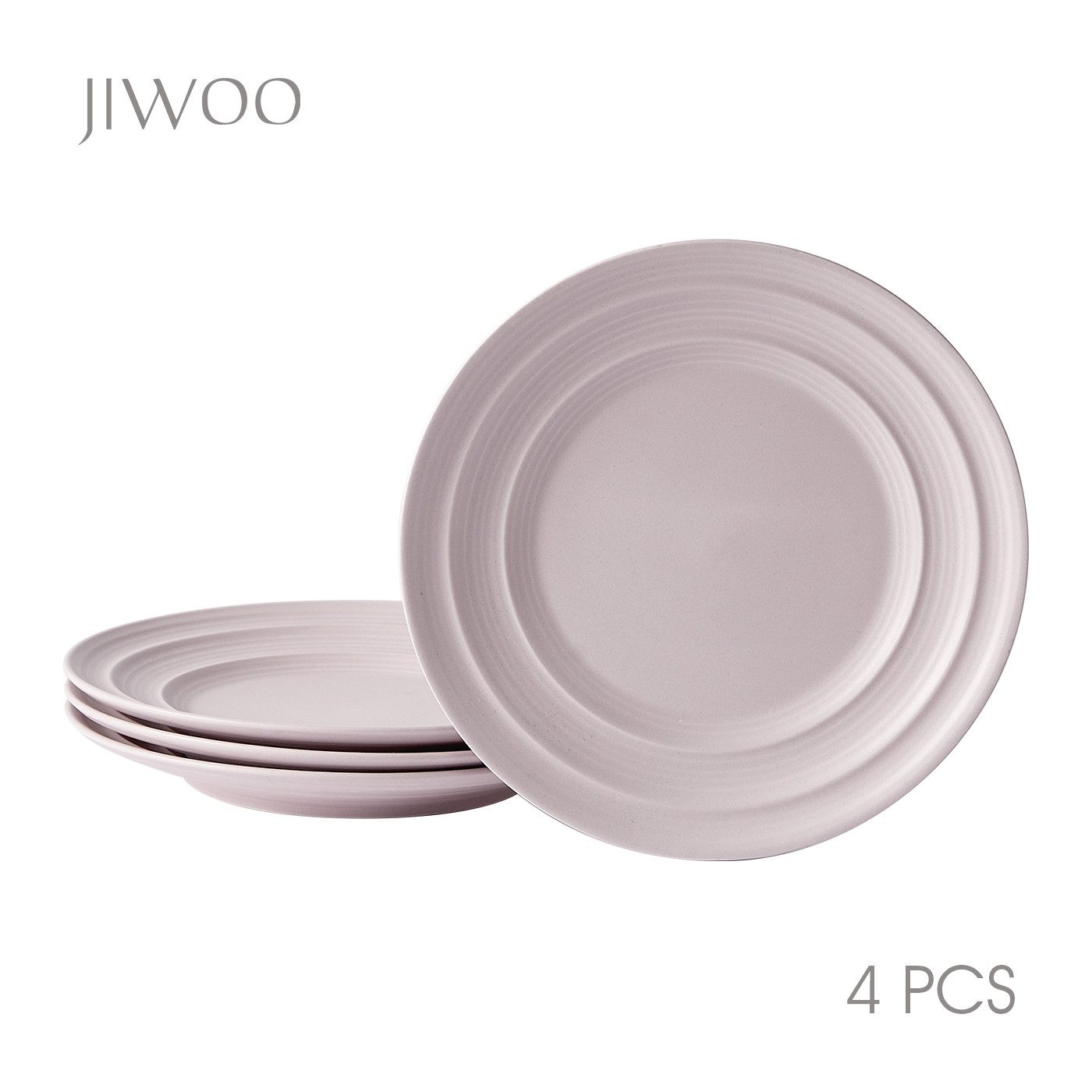 JIWOO Тарелки 4er,Ø21,5cm,Frühstücksteller,Salatteller,Obstteller,Vorspeisenteller, (4 St), Hochwertiges Keramik,Leichter Luxus, Ø 21.5cm
