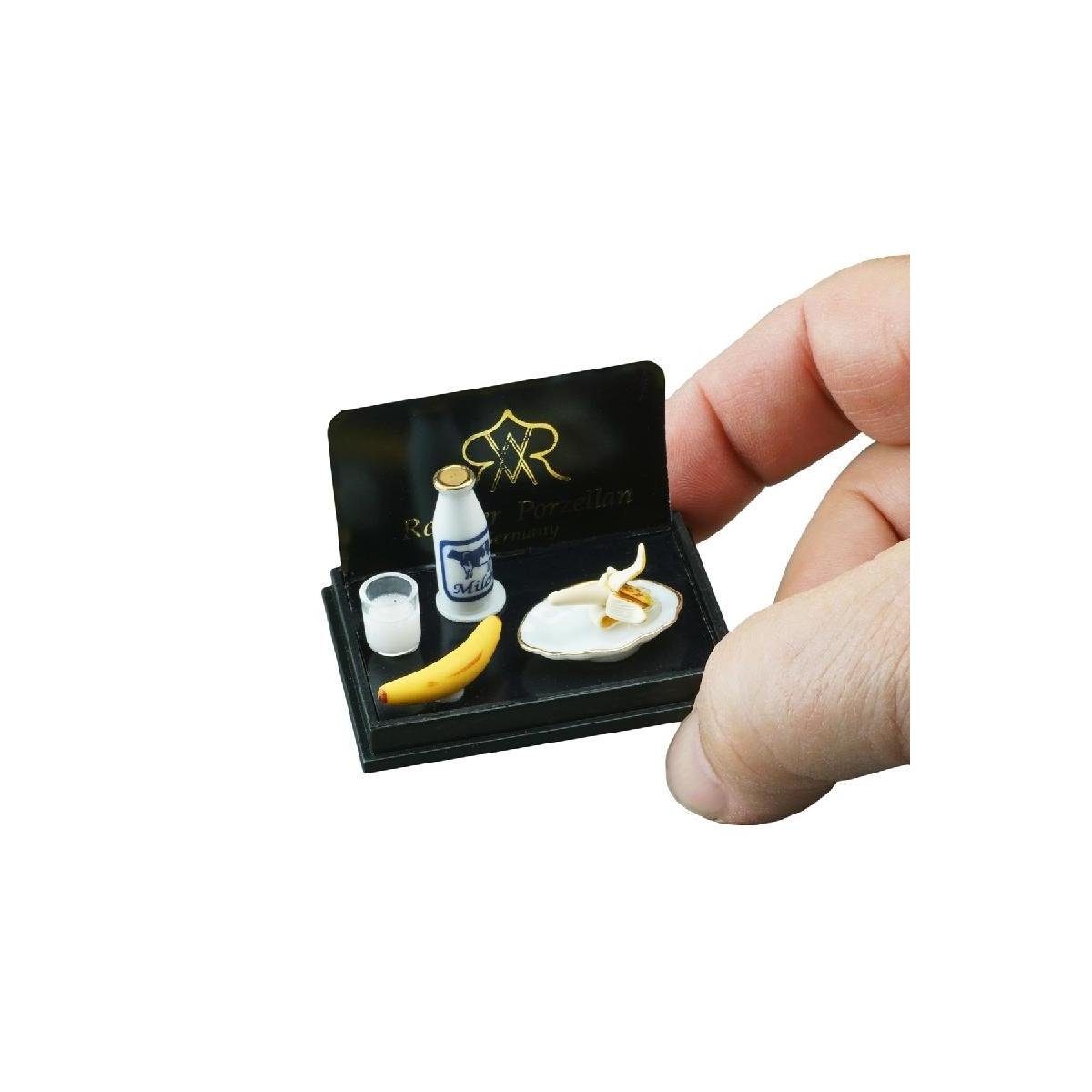 Reutter Porzellan Dekofigur 001.418/5 - Miniatur 1:12 im Maßstab Bananenmilch