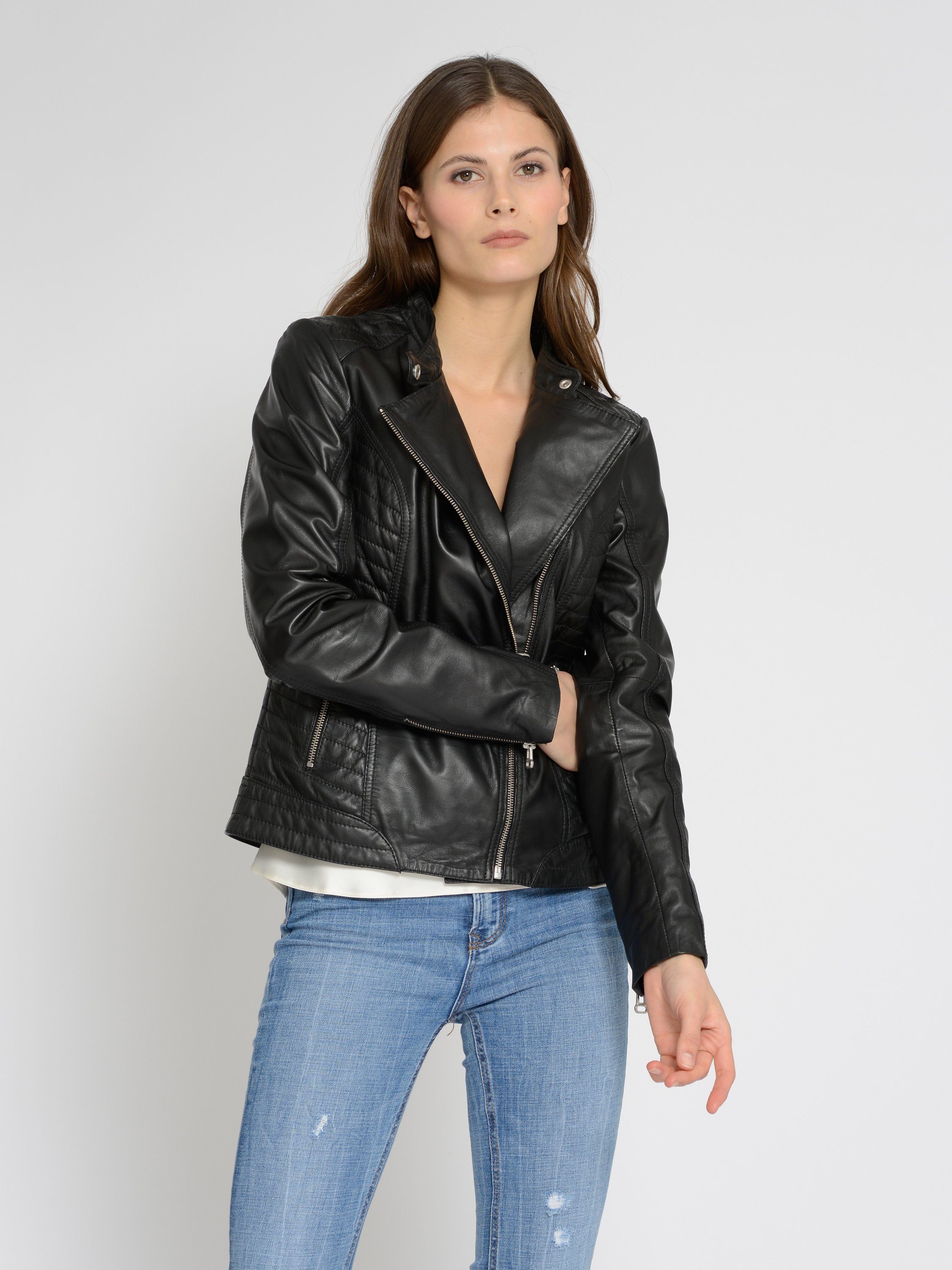 Maze Lederjacke 42021225 black