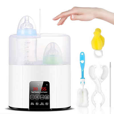 DOPWii Babyflaschenwärmer 4 in 1 Flaschenwärmer, Babyflaschen-Sterilisator, Babykostwärmer, Warmhalten, mit LCD-Display