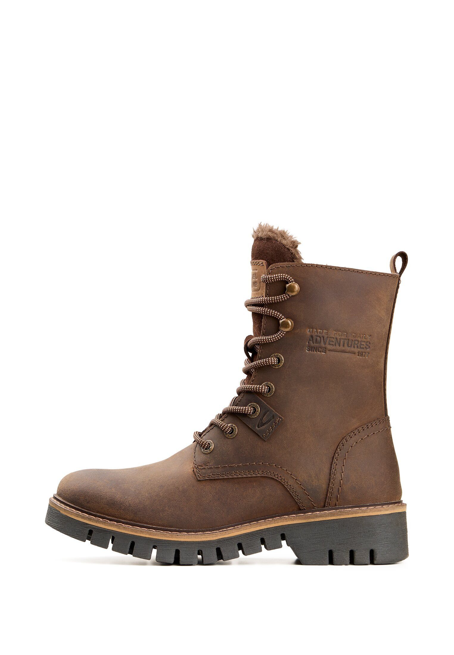 camel active Boots crazy horse/split SCHOKO Winterboots