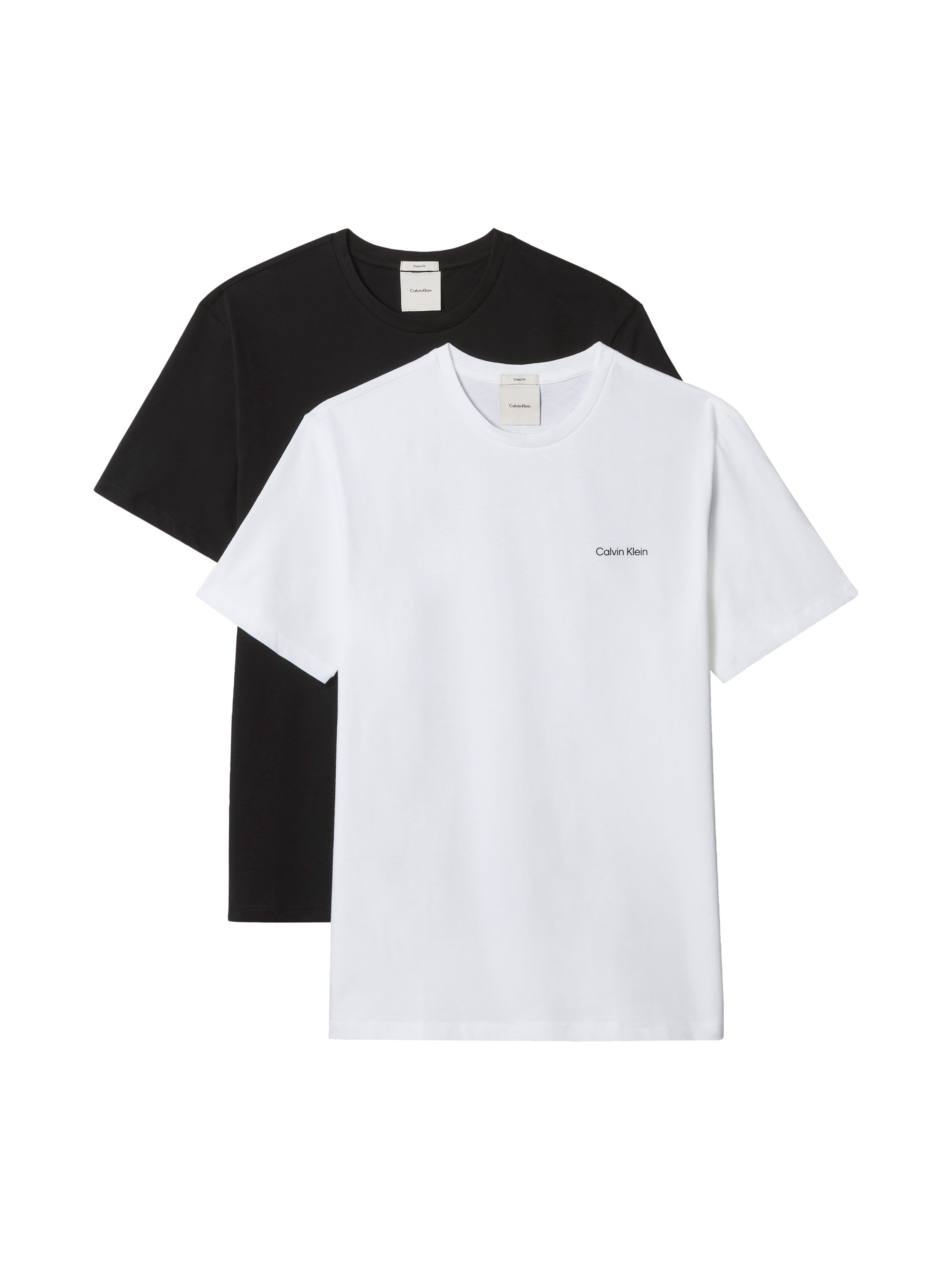 Calvin Klein Jeans T-Shirt MICRO LOGO CREWNECK TEE (2-tlg) Regular fit mit Rundhalsausschnitt