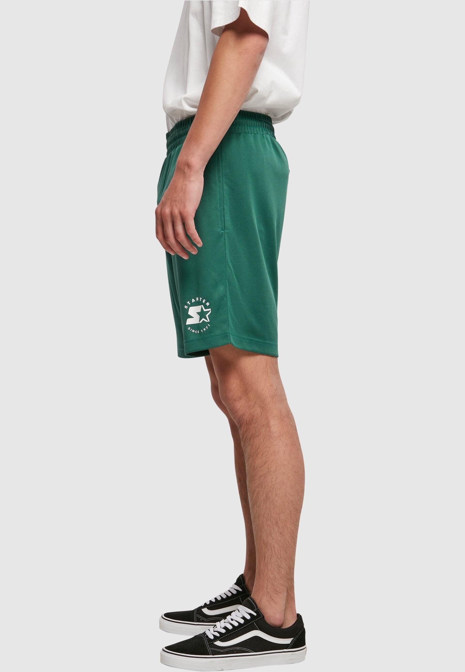 Starter Black darkfreshgreen Label (1-tlg) Herren Shorts Starter Mesh Shorts Team