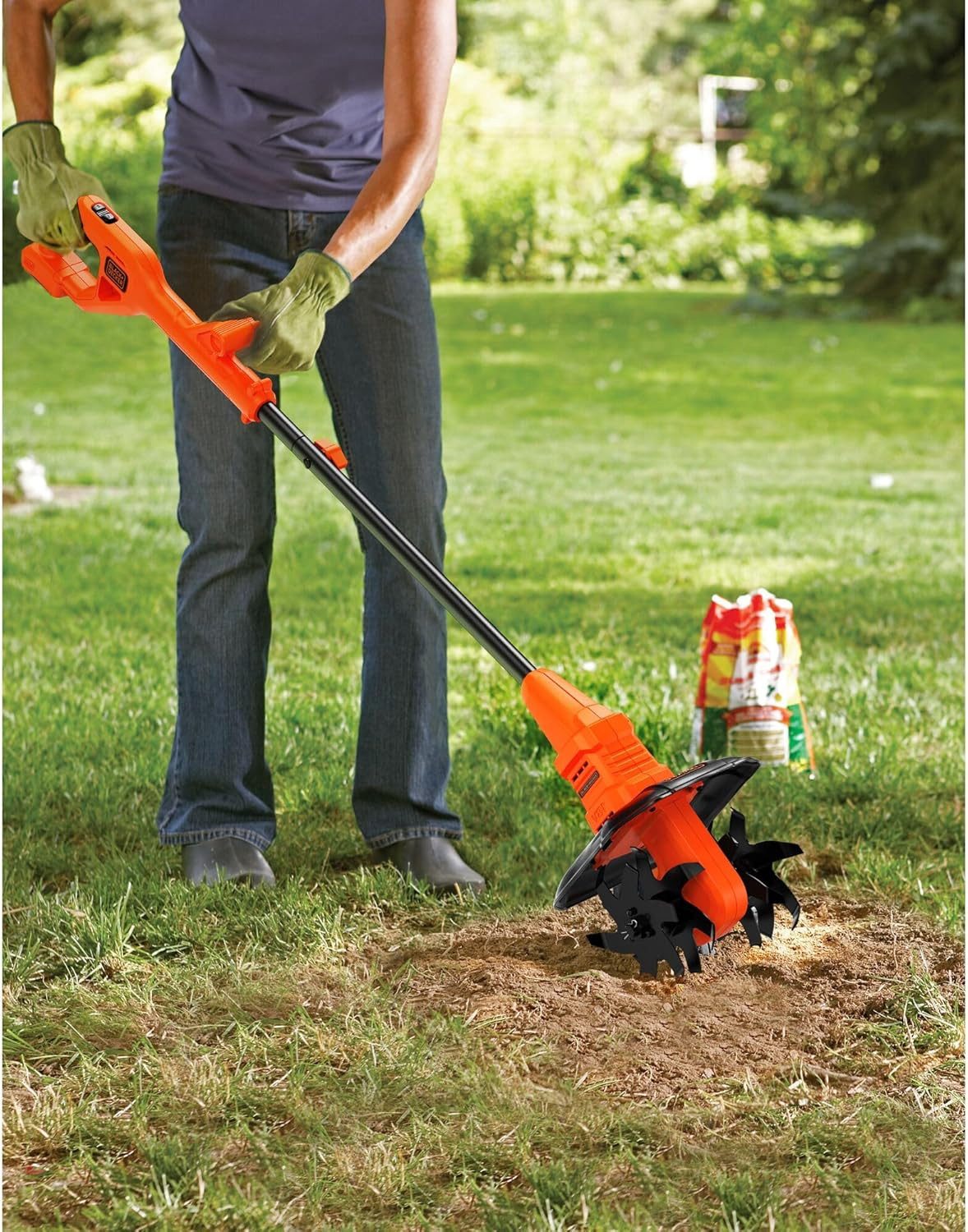 Black + Decker Akku-Motorhacke Motorhacke, 18 V, ohne Akku, kompatibel mit PowerConnect, 1-St.