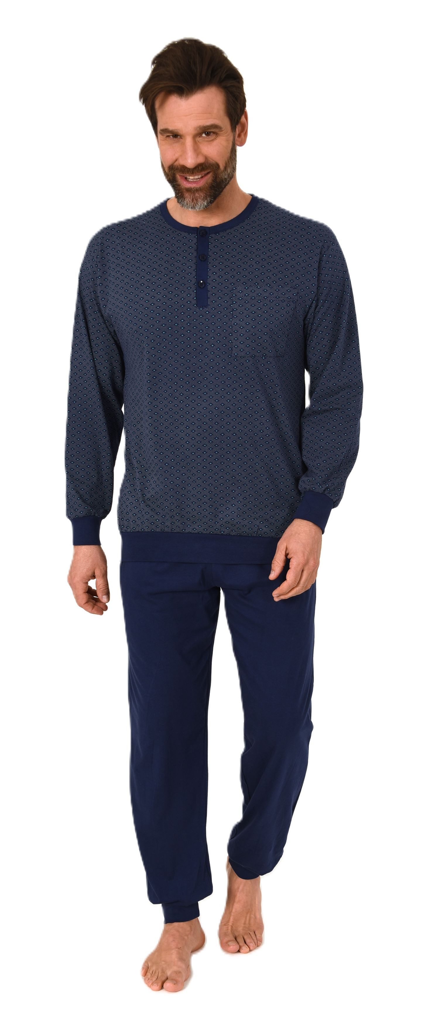 Normann Pyjama Normann Herren Schlafanzug lang günstig online kaufen