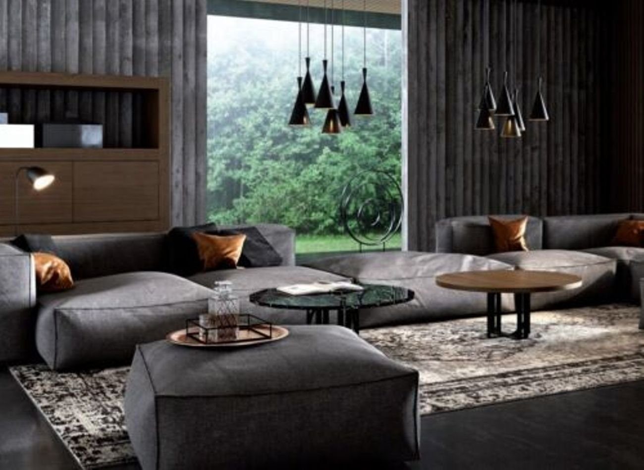 JVmoebel Big-Sofa, XXL Luxus Design Stoff Sofa Sofas Wohnzimmer Polster Sitz Couchen