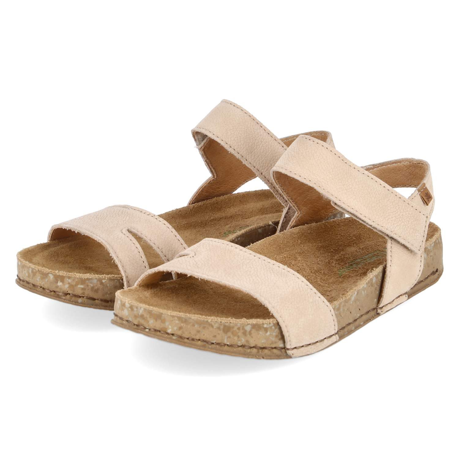 El Naturalista El Naturalista N5790 Cream Damen Rauleder beige Sandalette
